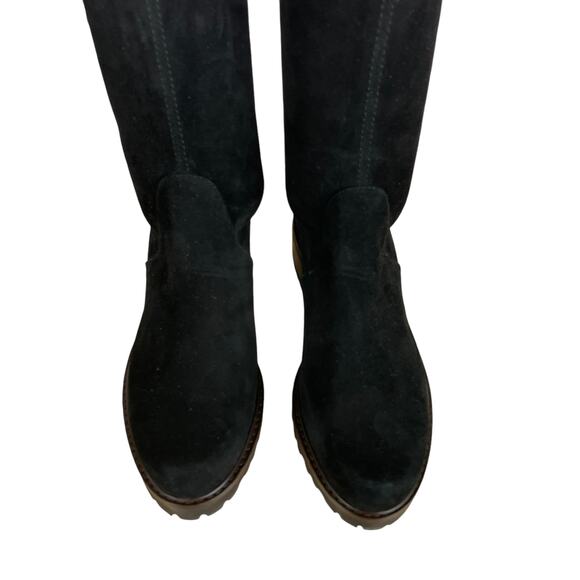 Stuart Weitzman NWOB Blair Suede Over-The-Knee Boots Black 4.5 B S4836 OTK - Picture 6 of 14